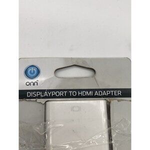 Onn Display Port to HDMI Adapter Gold Plated Connectors
